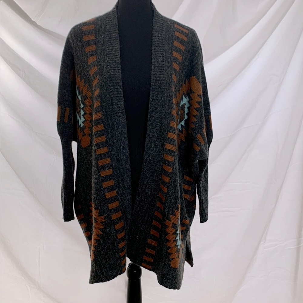Cozy Black and Brown Women's Sweater